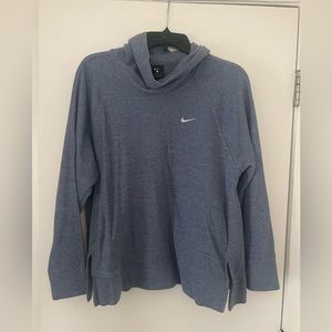 Blue Nike coke neck sweatshirt